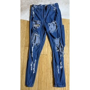 Women's Aphrodite Jeans Size 13 (31) Blue Distressed Jeans‎ Women's High Rise